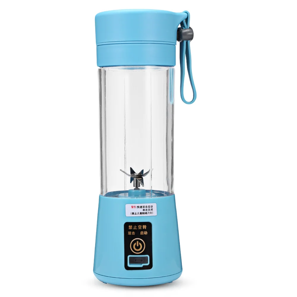 

USB Rechargeable Juicer Bottle 380ml Blender Portable Mini Juicer Juice Machine Smoothie Maker Household Small Juice Extractor