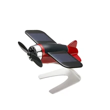 Автомобильный Стайлинг украшение-Самолетик нескользящий коврик Солнечная энергия вращающийся самолет приборная панель сплошное украшение автомобиля(красный цвет лимонный запах