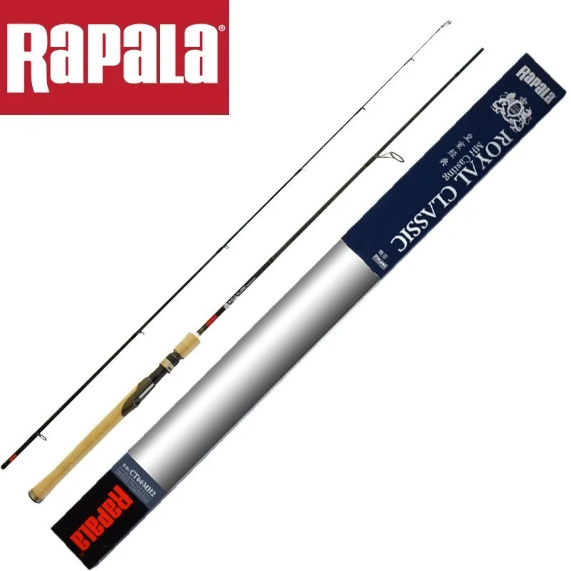 Rapala брендовая королевская Классическая Удочка из углеродного волокна 1,8 м 1,98 м MH Спиннинг/Литье удилище с катушкой Fuji сиденье 3A пробковая ручка