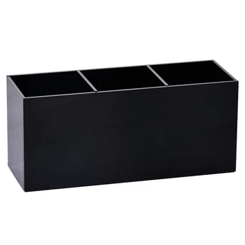 

Promotion! Black Acrylic Makeup Organizer Cosmetic Holder Makeup Tools Storage Box Brush Organizer