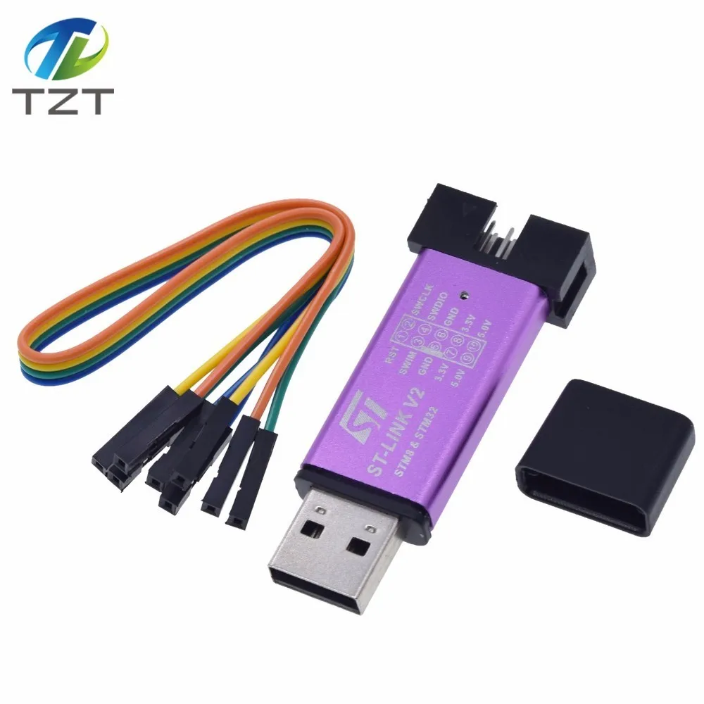 ST LINK Stlink Link V2 Mini STM8 STM32 симулятор загрузки программирования с крышкой кабель DuPont
