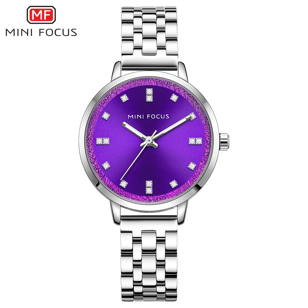 

MINI FOCUS MF0047L Woemen Fashion Casual Round Alloy Stainless Steel Quartz Watch Relogio Feminino Mens Watches Top Brand Luxury