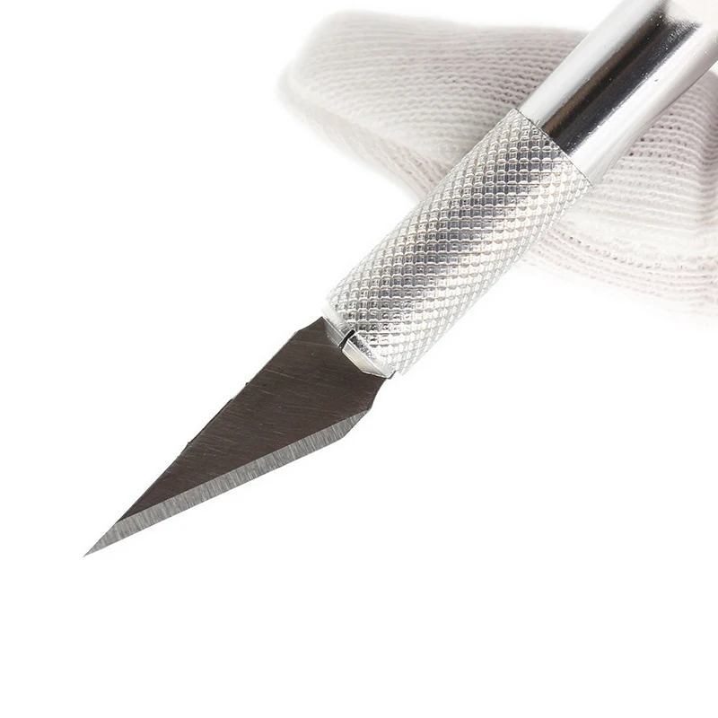 1 Набор/Скальпель с металлической ручкой, нож для резки древесины, бумаги, ручные ножи для рукоделия, гравировки, ручные инструменты