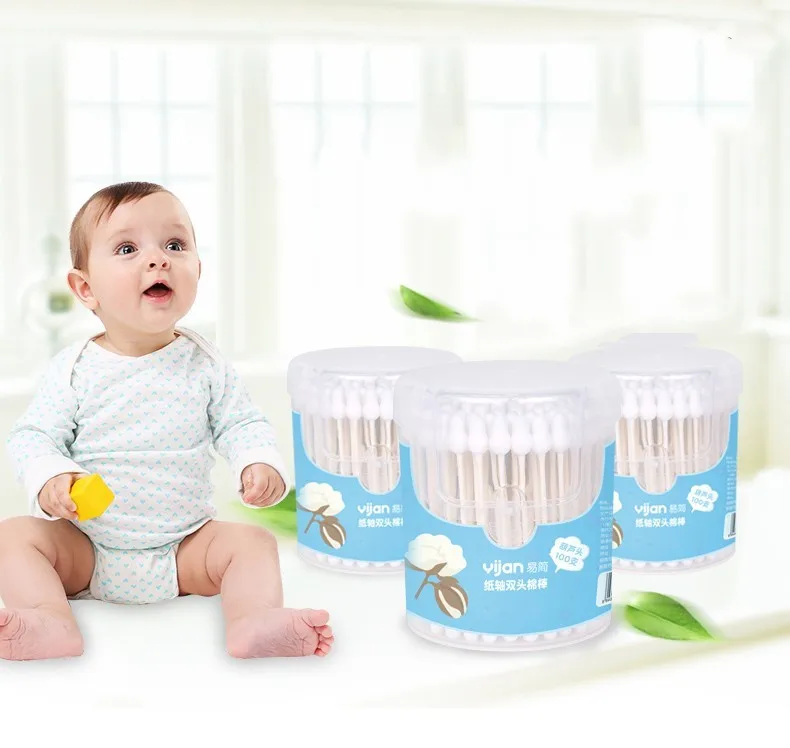 Harga Kapas Bayi Telinga Hidung Perut dan Pusar Bersih Kertas Poros Kapas 100 PCS Anak Tongkat Telinga Tunas qtips Makeup Remover spesifikasi Kapas Bayi Telinga Hidung Perut dan Pusar Bersih Kertas Poros Kapas 100 PCS Anak Tongkat Telinga Tunas qtips Makeup Remover