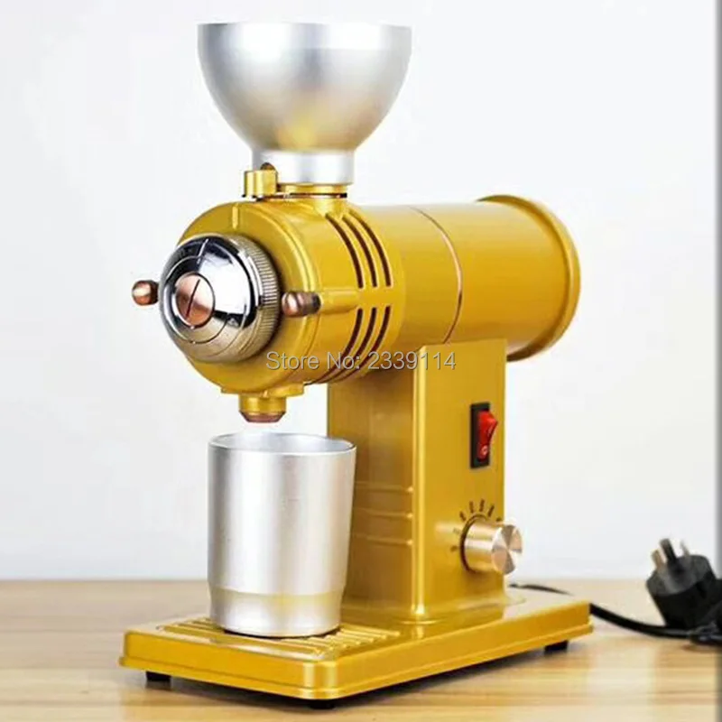 

110/220v frequency conversion 100-800r/min commercial use coffee bean mill, coffee grinder machine