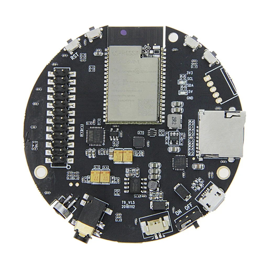 

Ttgo Taudio V1.5 Esp32-Wrover Sd Card Slot Bluetooth Wi-Fi Module Mpu9250 Wm8978 12Bits Ws2812B