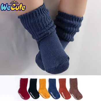 

Wecute 1pair Baby Knitting Wool Loose Socks New Hot Sale Thicken Warm Cotton Soft Autumn Winter Children Kids Floor Socks
