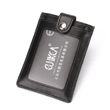 

CUIKCA An-Ti RFID Wallet Men Fashion Credit Card Holder Business Card Cover Slip PU leather Hasp Wallets Male Coin Purse