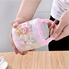 Мультяшная коробка для хранения еды, прозрачный контейнер, герметичные закуски, сухофрукты с крышкой, экологически чистые портативные влагостойкие коробки для хранения