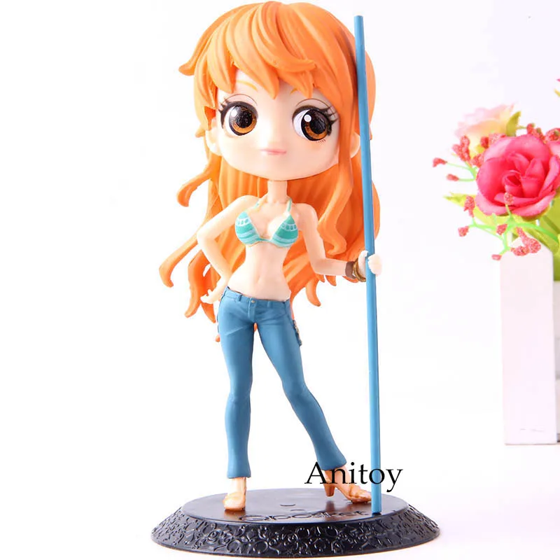 

Q Posket Anime One Piece Action Figure Nami Q Version Collection Model Toys 13.5cm