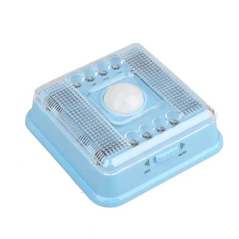 

Superbright 8 LED White Light PIR LED Light Infrared Induction Lamp Home Cabinet Stair Light
