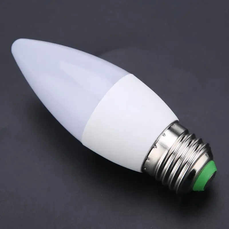 3W RGB Colorful LED Bulb Candle Light Bulb Lamp AC 85-265V With Remote Control E27/E14/E12/B22 Optional