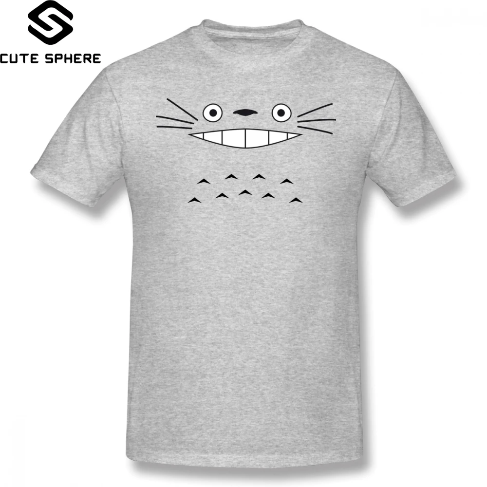 

Totoro T Shirt Totoro Face T-Shirt Printed Fashion Tee Shirt Funny 4xl Short Sleeves 100 Percent Cotton Male Tshirt