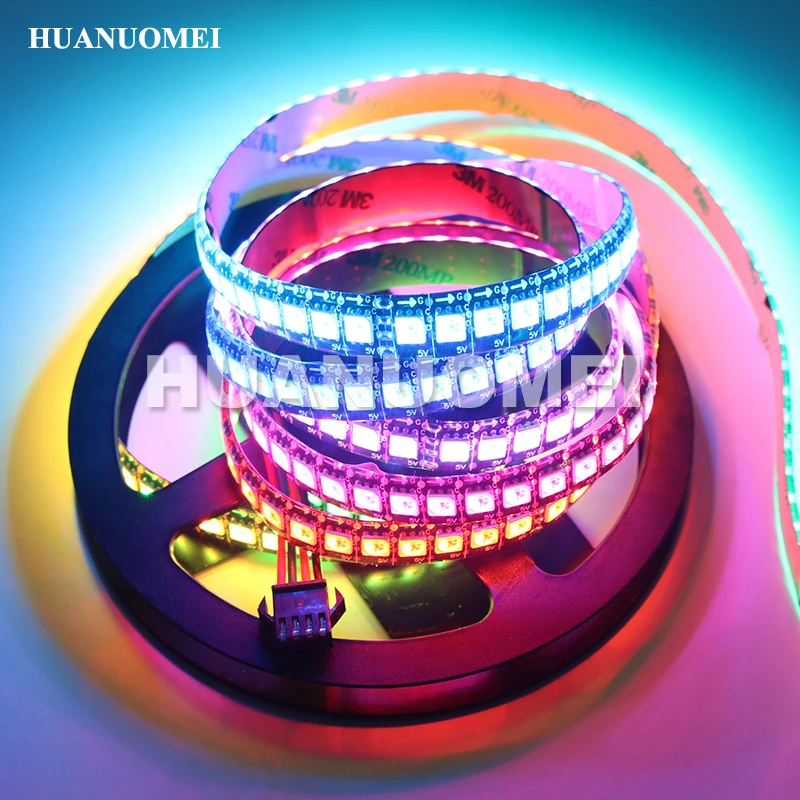 5 в постоянного тока 144 пикс./м APA107 5050 SMD RGB Светодиодная лента APA102 индивидуальное