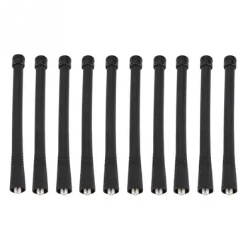 

10PCS VHF Walkie Talkie Antenna 15.4 cm Length For EP350 EP450 GP68 GP88 Two Way Radio Rubber Antenna Black Wholesale