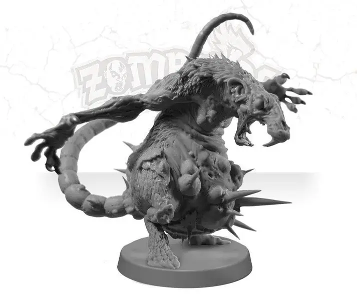 Литье под давлением смолы Zombicide бесконечная забой черная чума Черный Рыцарь