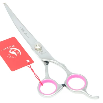 

Meisha 7.0" Curved Dog Cat Cutting Scissors for Groomer Japan 440C Pet Thinning Shears Salon Professional Haircut Razors HB0073