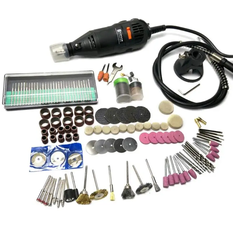 

Electric Mini Drill Screwdriver 5 Speed 130W EU Engraving Pen Grinding Accessories Set Polishing Drilling Machine