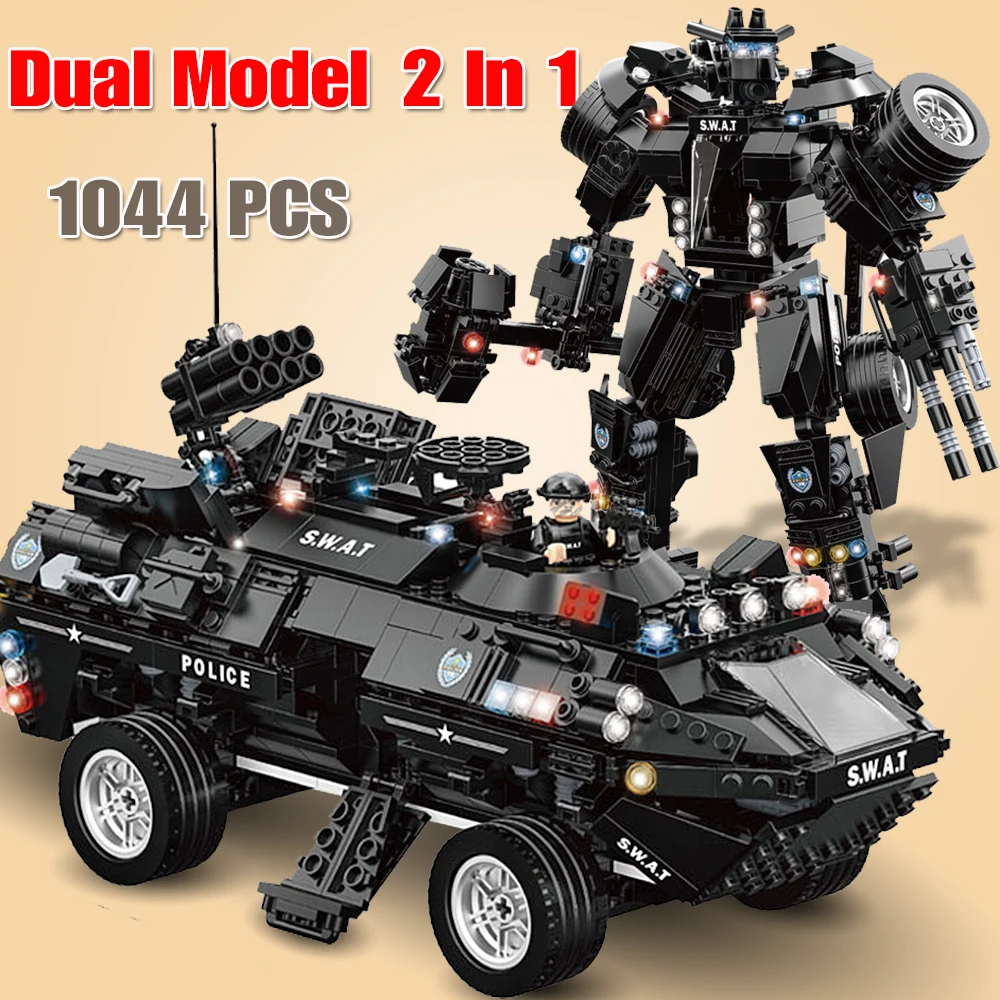 

SWAT police city military building blocks technic toys for children boys kid model building bricks