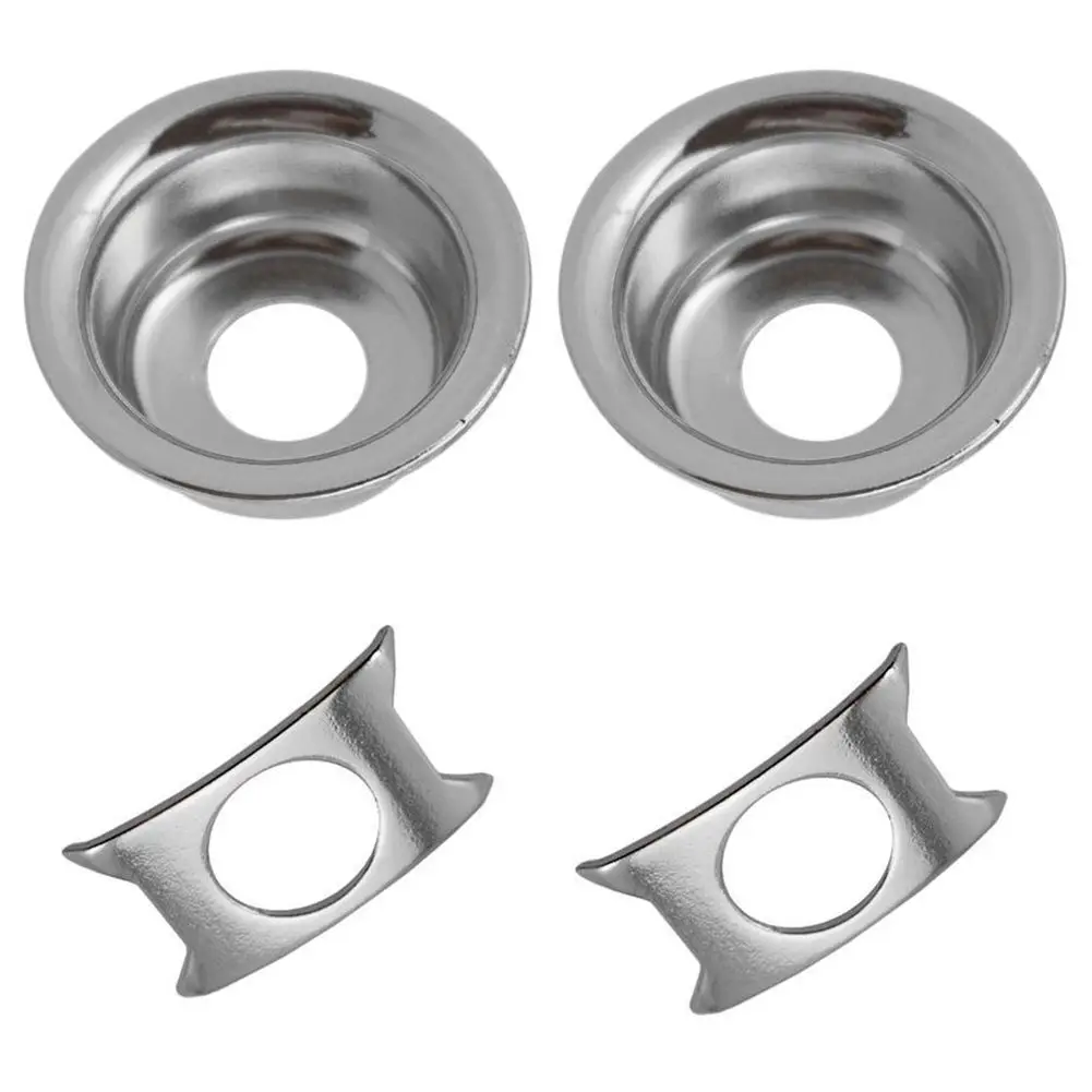 

Pack of 2 Iron Jack Socket Plate Cup for Telecaster Electric Guitar