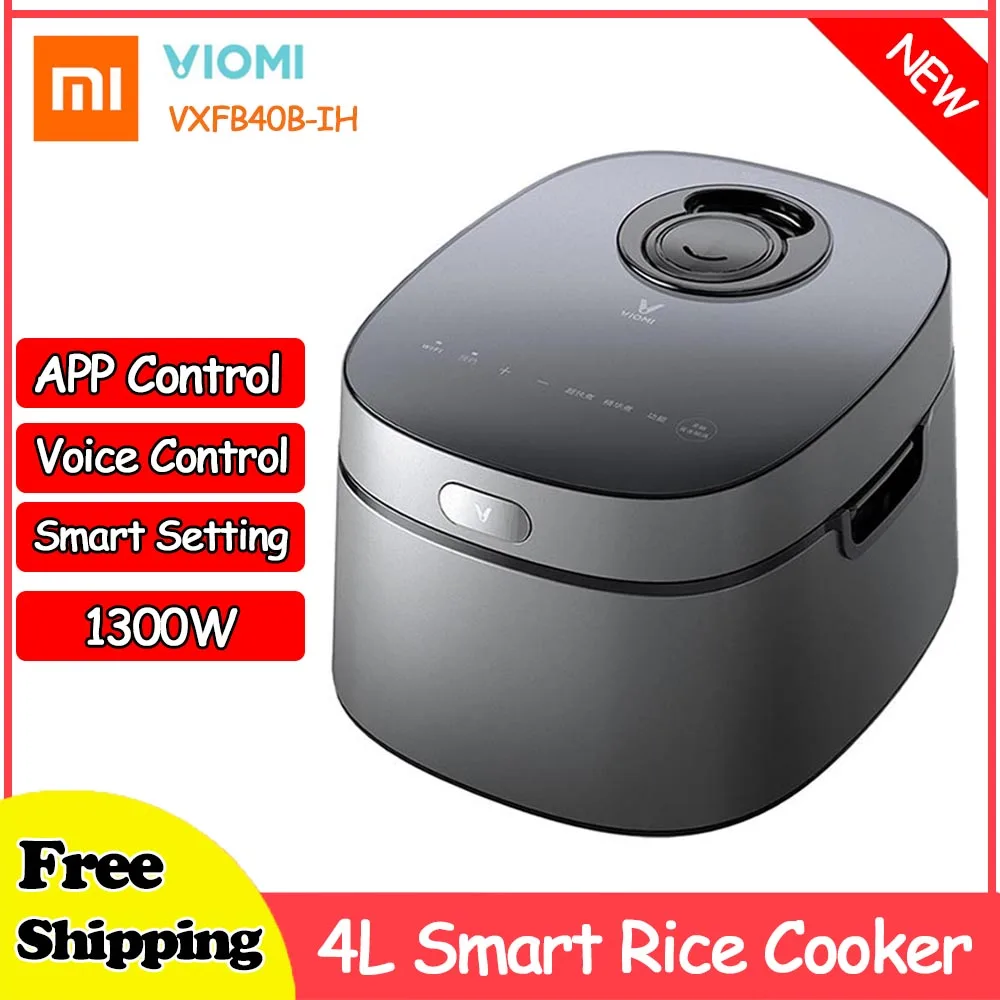 

Xiaomi VIOMI VXFB40B-IH 4L Rice Cooker Home Automatic Multifunctional Non-stick Rice Cooker Pot APP Smart Remote Control 1300W