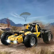 C51043 дети 522 шт багги автомобиль строительные блоки внедорожные восхождения радиоуправляемая Игрушечная машина для детей подарки на день рождения