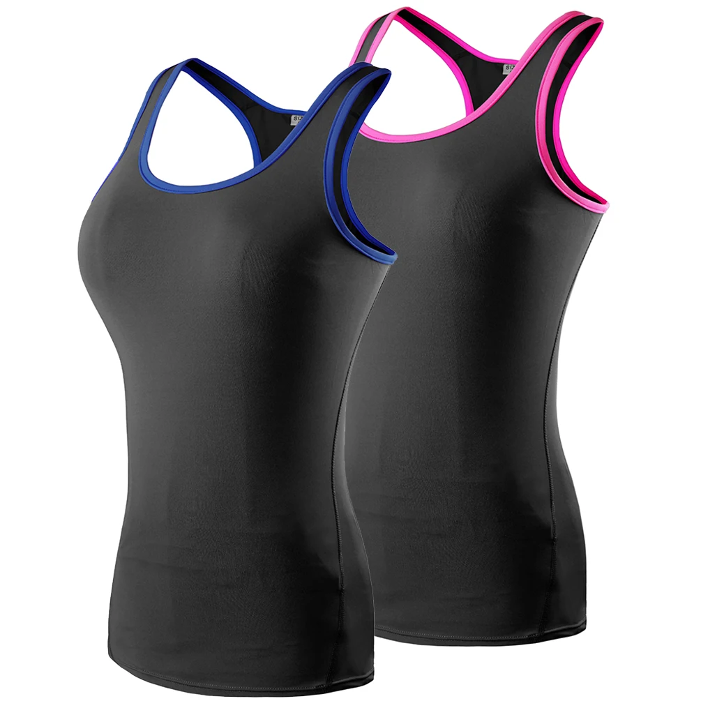 Vibger Women Athletic Compression Tank Top Quick Dry Top Soft Base