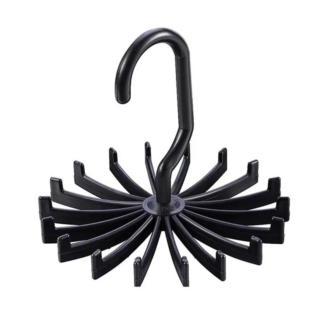 Mens Twirl a Tie Closet Rail Organizer Clothing Holder Hanger Spins 360 Degrees