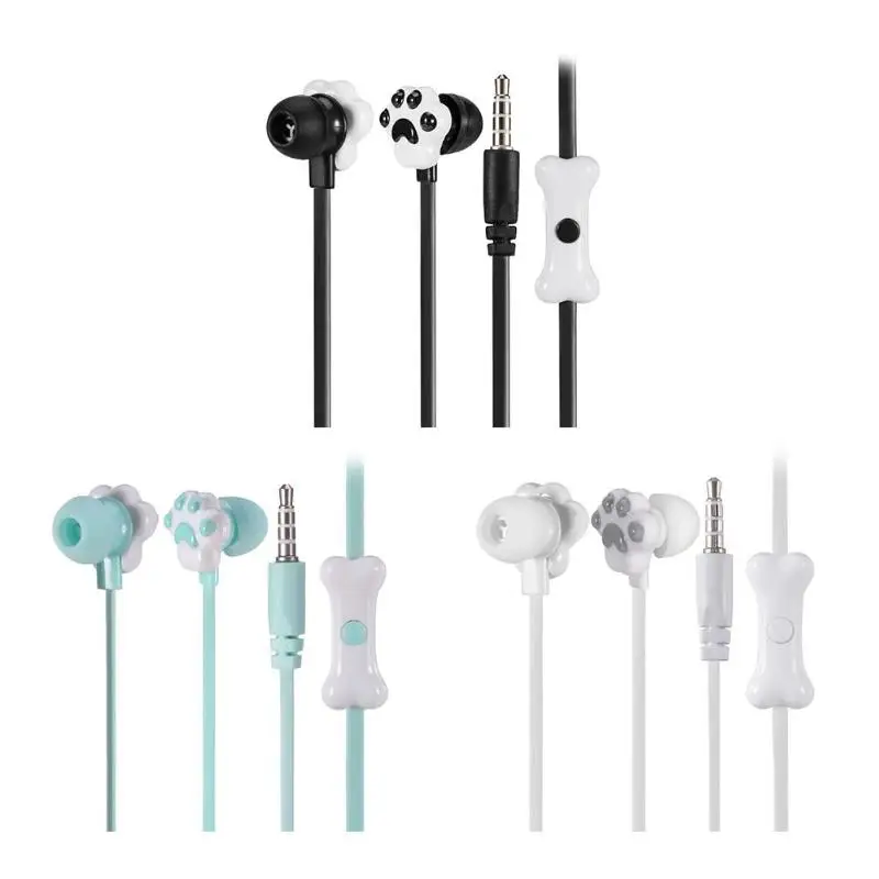 ALLOYSEED Cute Cartoon Kawaii Cat In Ear Earphones In ear Earbuds earset earphone with Storage