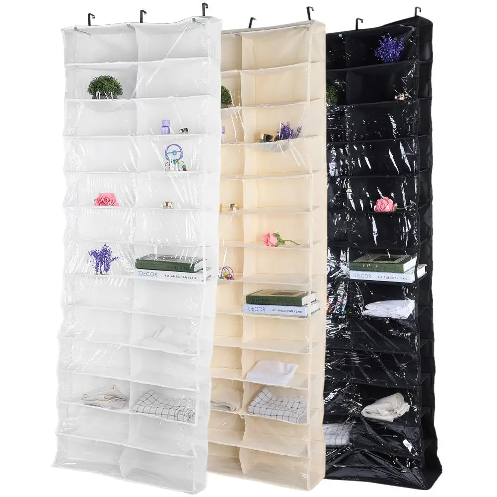 

26 Pockets Hanging Shoes Storage Bag Hanging Shoe Rack Behind Door Home Shoes Organizing Bag with Hooks For Shoes Storage