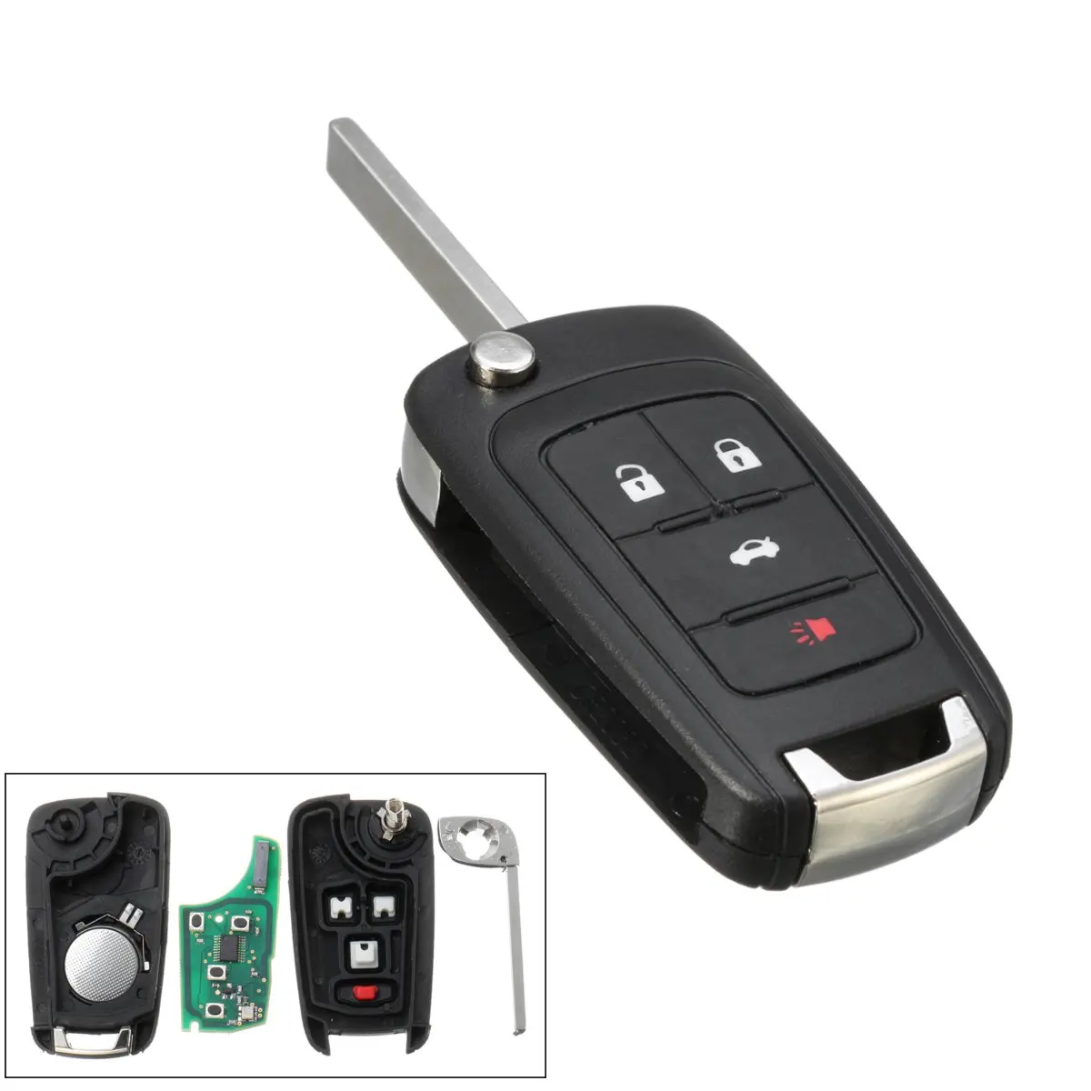 

4Buttons 315MHz Car Alarm Remote Key Door Lock fit for Chevrolet Malibu for Cruze for Buick Encore Regal Verano OHT01060512