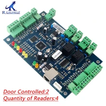 20000 пользователей TCP IP плата контроллера доступа для 2 двери и 4 card reader Совместимость со всеми кардридер карты Wiegand 26