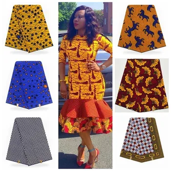

Veritable Wax High Quality African guaranteed dutch wax African ankara hot wax Veritable Hot Sale Design For Women Dress 6yd