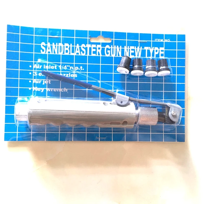 

sandblasting gun kit with 4pcs sandblasting nozzle for 5gallon 10gallon 20 gallon sandblasting pot