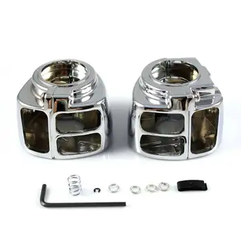 

Chrome Switch Housing Cover fit For Harley Davidson Sportster Dyna Softail V-Rod Motorcycle Accessories