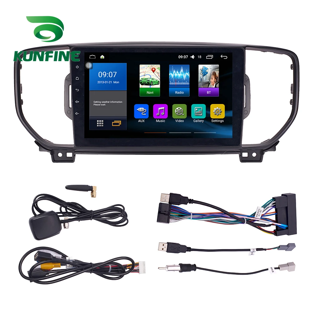 Восьмиядерный 1024*600 Android 8 1 автомобильный DVD GPS навигационный плеер Deckless стерео для