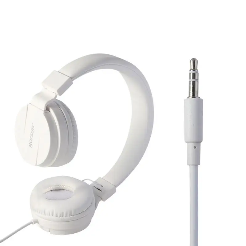 

Mobile Phone Wired Headphone Laptop Mp3 Music Lightweight Foldable Headset For Gorsun Gs778