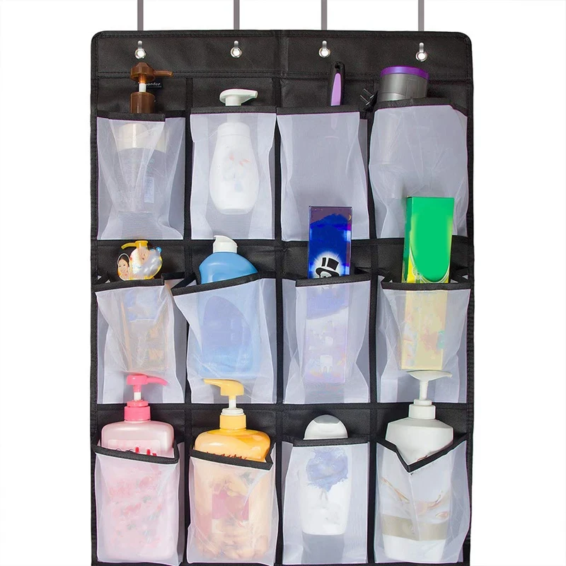 Beste Over De Deur Schoen Organisator, Clear Opknoping Schoenenrek, Stof Closet Shoe Organizer Opbergtas, 24 Grote Mesh Zakken Deur Sh
