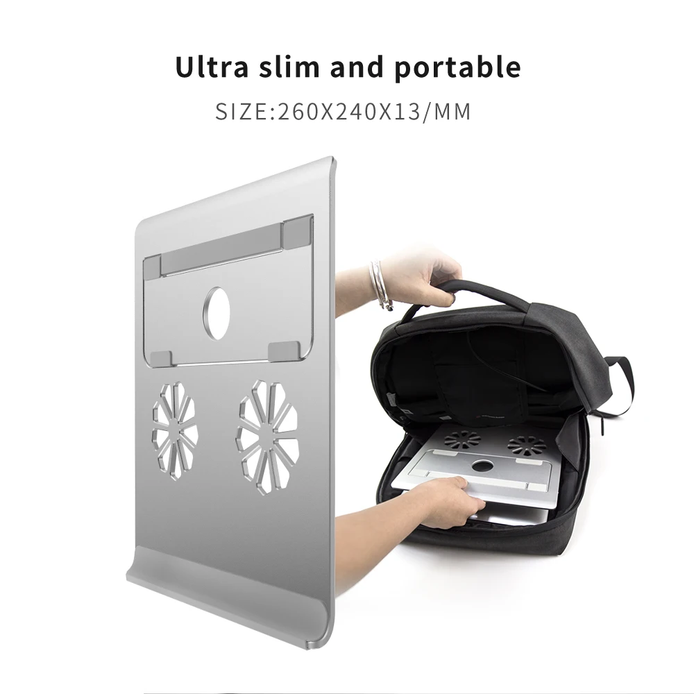  Laptop Notebook StandAluminum Ventilated Support Foldable and Portable Universal Desktop Holder Up 