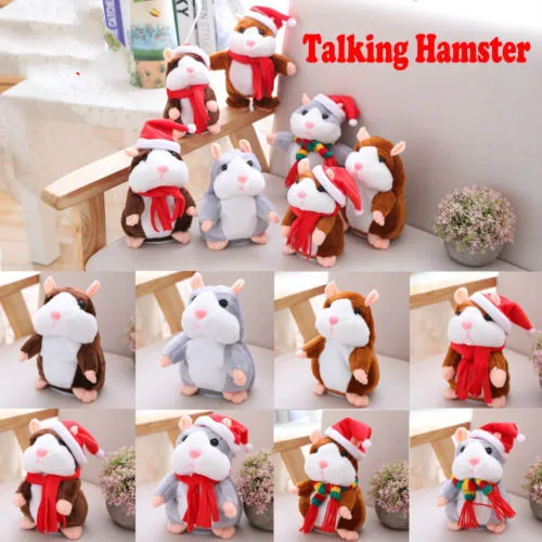 

New Cute Plush Animal Cheeky Hamster Talking Mouse Pet Christmas Kids Gift High Quality Stuffed Toys