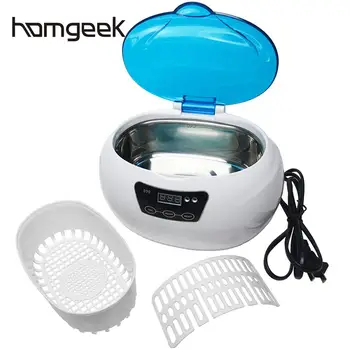 

600ml Ultrasonic Cleaner 35W 40KHz Ultrasonic Washing Coins Money Jewelry Cleaner Pedicure Nail Art Tools