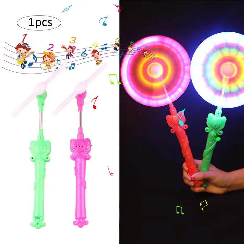 

Kids LED Luminous Kite Rotatable Music Small Glowing Windmill Toy Accessories Adult Kites Toys For Adults
