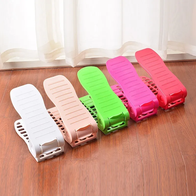 Thickening Adjustable Plastic Shoe Shelves For Cabinet Modern Home Organizer Minimalist Storage Bench Self-contained Shoebox