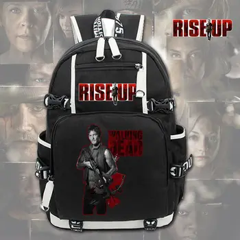 

New The Walking Dead Rise Up Backpack Black Student School Bags Cosplay Kids Teens Laptop Shoulder Travel Bags