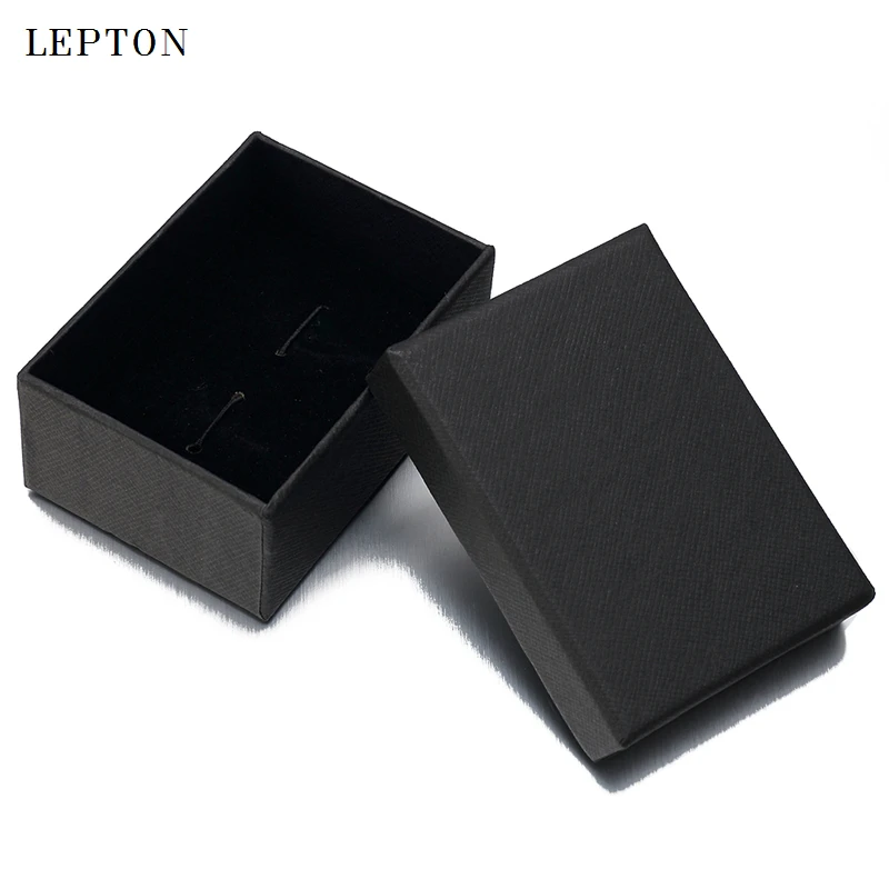 Hot Sale Black Paper Cufflinks Boxes 30 PCS/Lots High Quality Black matte paper Jewelry Boxes Cuff links Carrying Case wholesale