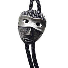 Новые поступления яркие 3D таинственный племенная маска Галстук боло Популярные шеи персонализированные Хэллоуин Ретро Для мужчин Маскарад шеи носить галстуки