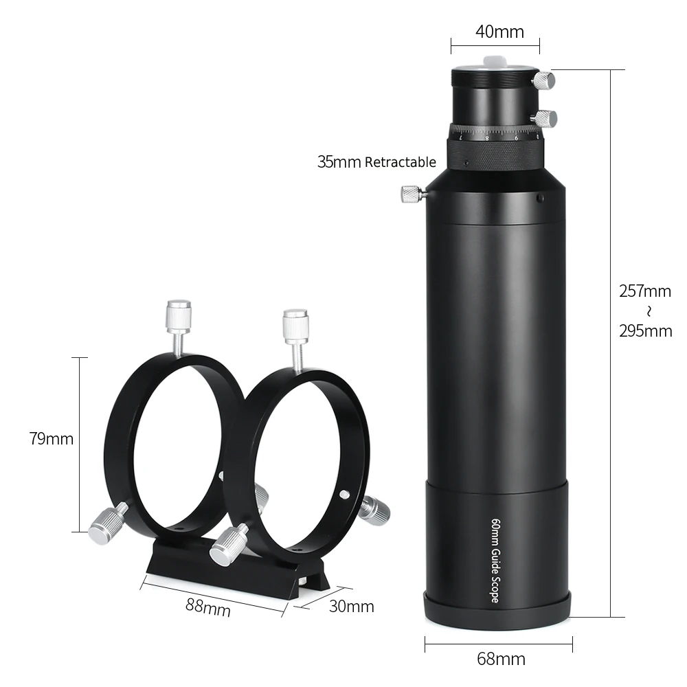 60 мм направляющий оптический прицел Finderscope для астрономического телескопа 240 мм фокусное расстояние F4 соотношение направляющая с винтовым фокусом
