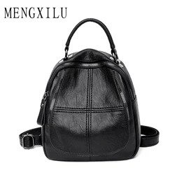Mengxilu Mujeres Mochilas Diseñador de Moda de Cuero de la Pu Bolso de Hombro de Alta Calidad con Cremallera Bolso de Escuela de Viaje Sac a Dos Femme Mengxilu Mujeres Mochilas Diseñador de Moda de Cuero de la Pu Bolso de Hombro de Alta Calidad con Cremallera Bolso de Escuela de Viaje Sac a Dos Femme