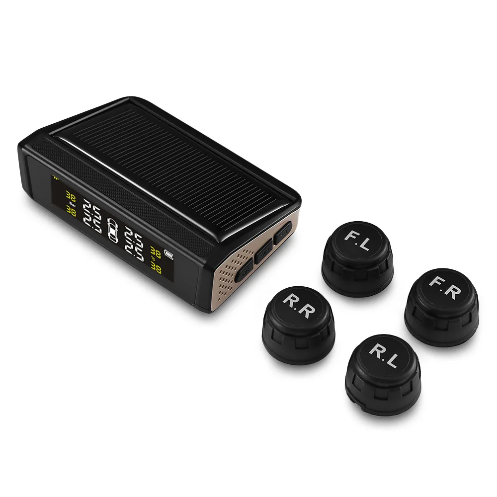 TY10 Солнечная TPMS автомобильная система контроля давления в шинах энергия зарядка