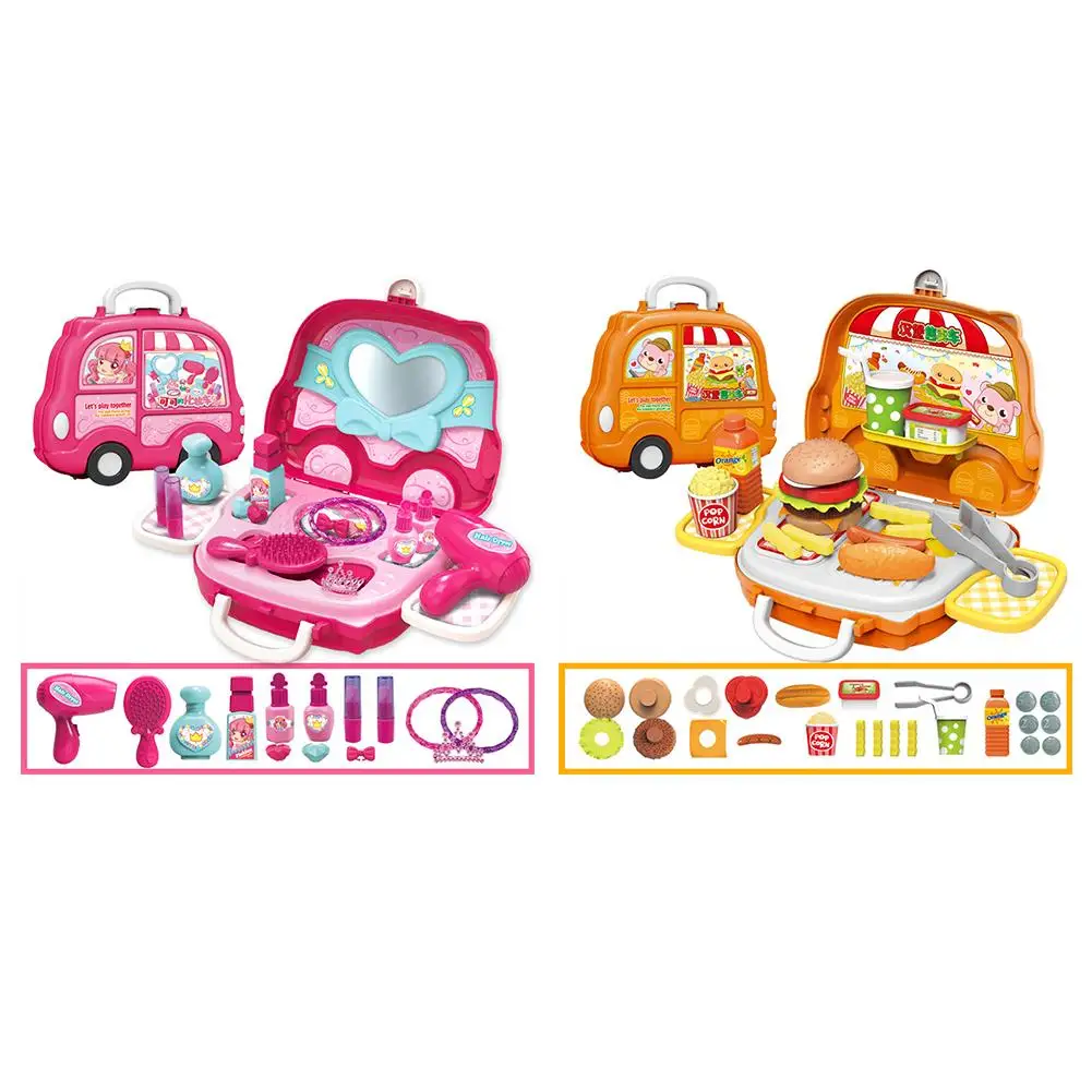 Children's Burger Sale Car Makeup Play House Toy Set Hamburger/Make Up Pretend Toy Educational Toys For Children